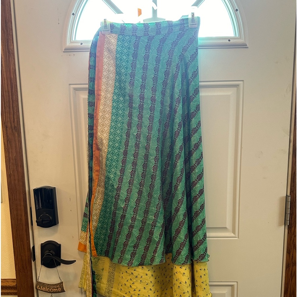Long sari skirt